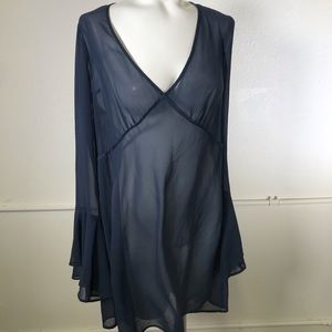 Cotton:On Sheer V Neck Tunic Dress